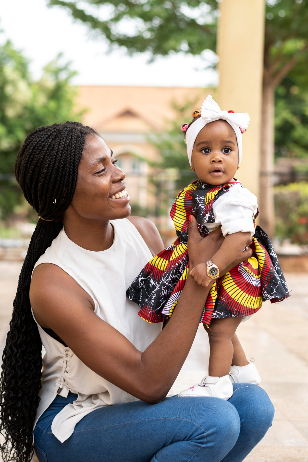 Caregiver with child